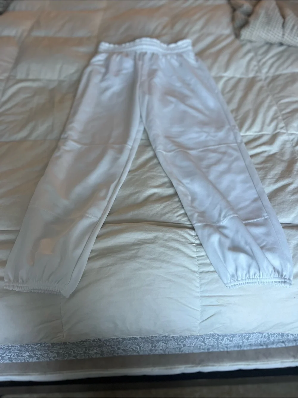 Kids White Athletic Baseball Pants - Comfortable Everyday Bottoms